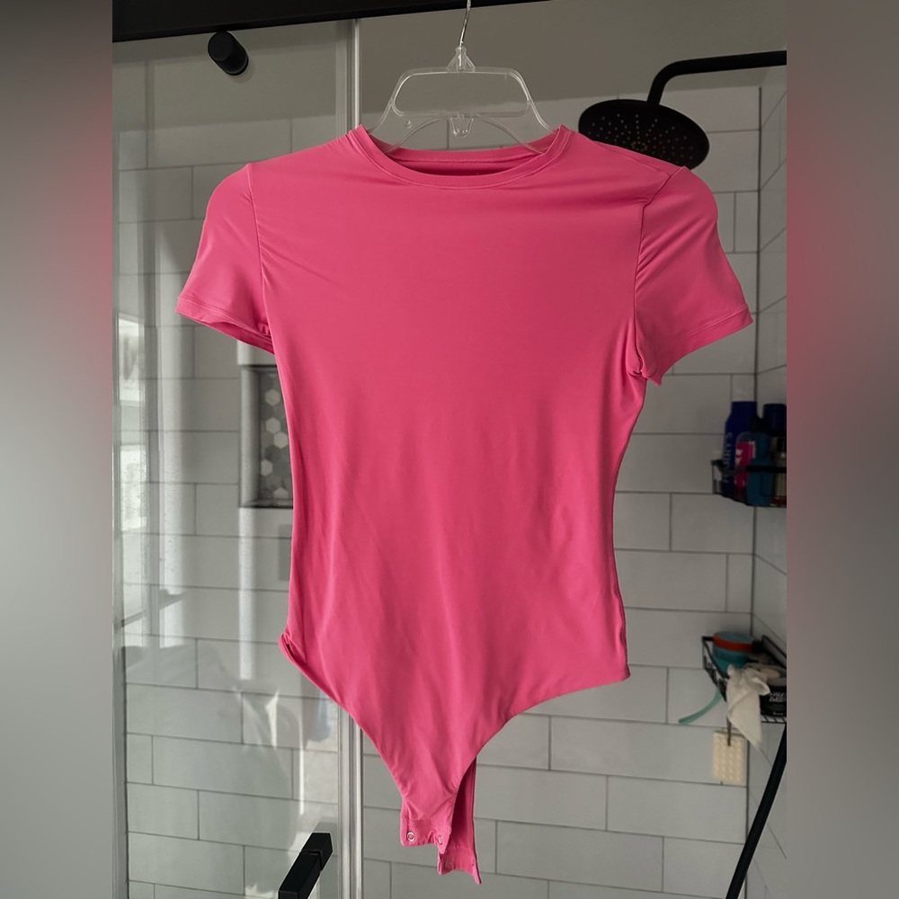 Pink Women's Bodysuit Top Size S